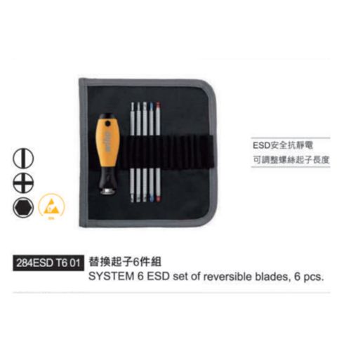 284 ESD T6 01 替換起子六件組